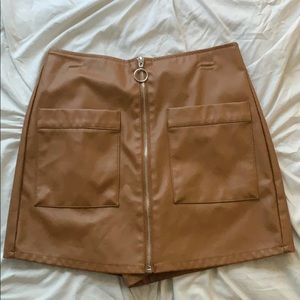 Forever21 Leather Skirt/Shorts!